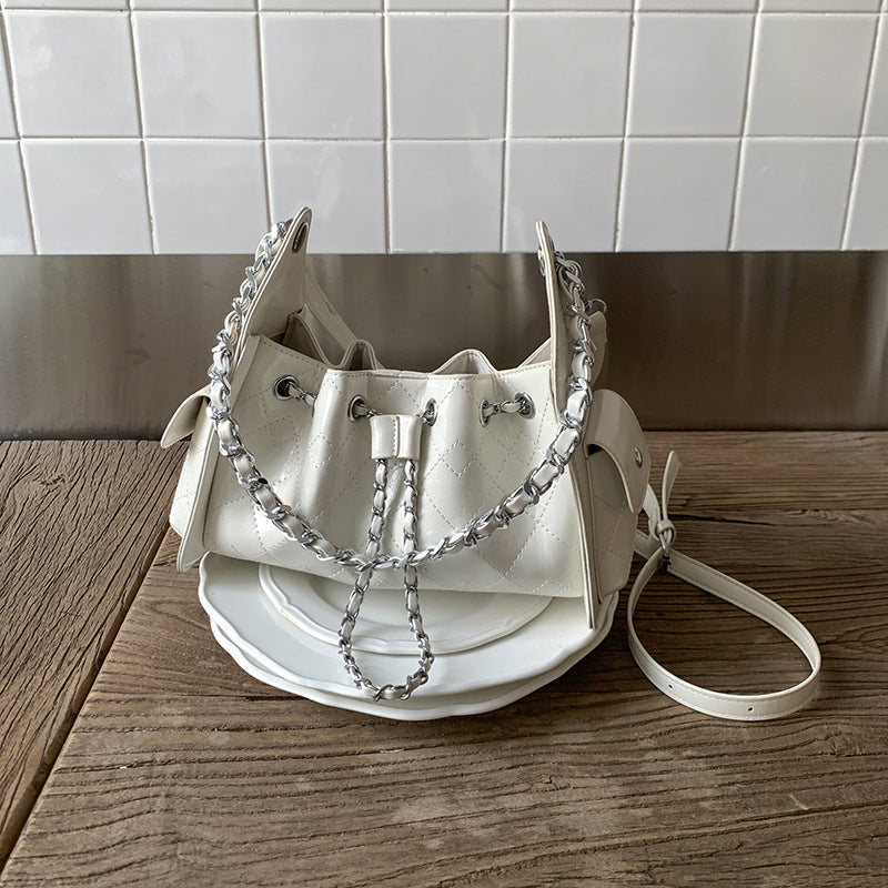 Popular Chain Drawstring Niche Female Summer Women's Shoulder Bag