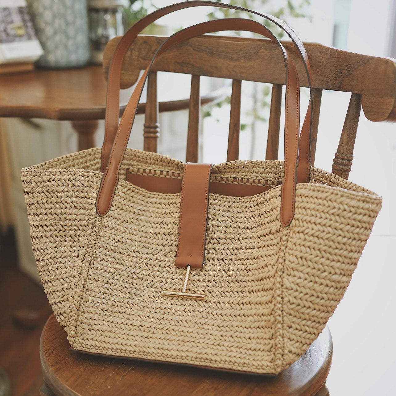 Women's Woven Large Capacity Vacation Beach Vegetable Bags