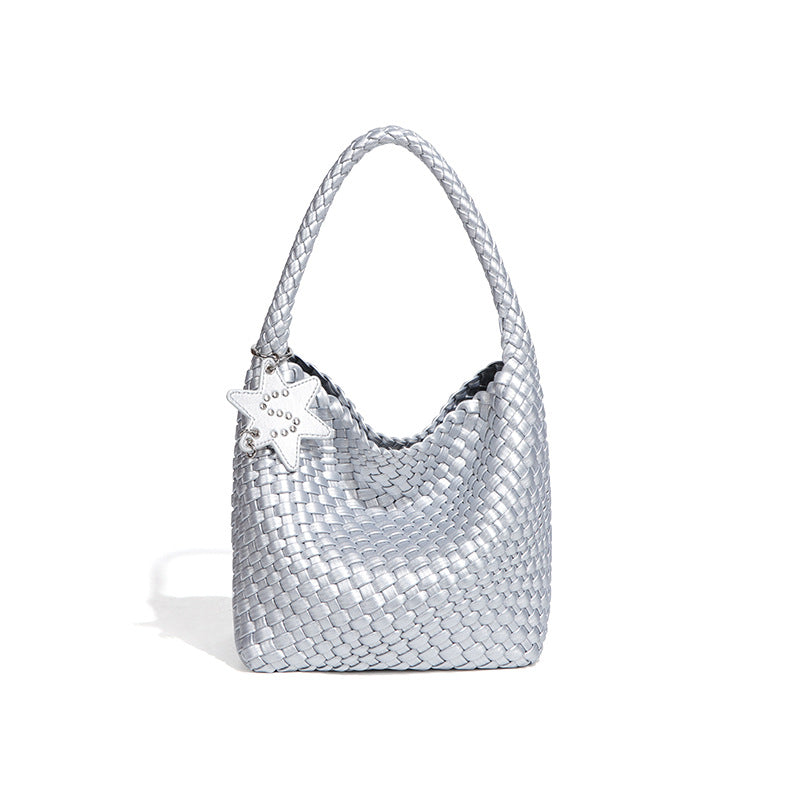 Women's Fashion Handmade Woven Trendy Simple Portable Women's Handbag