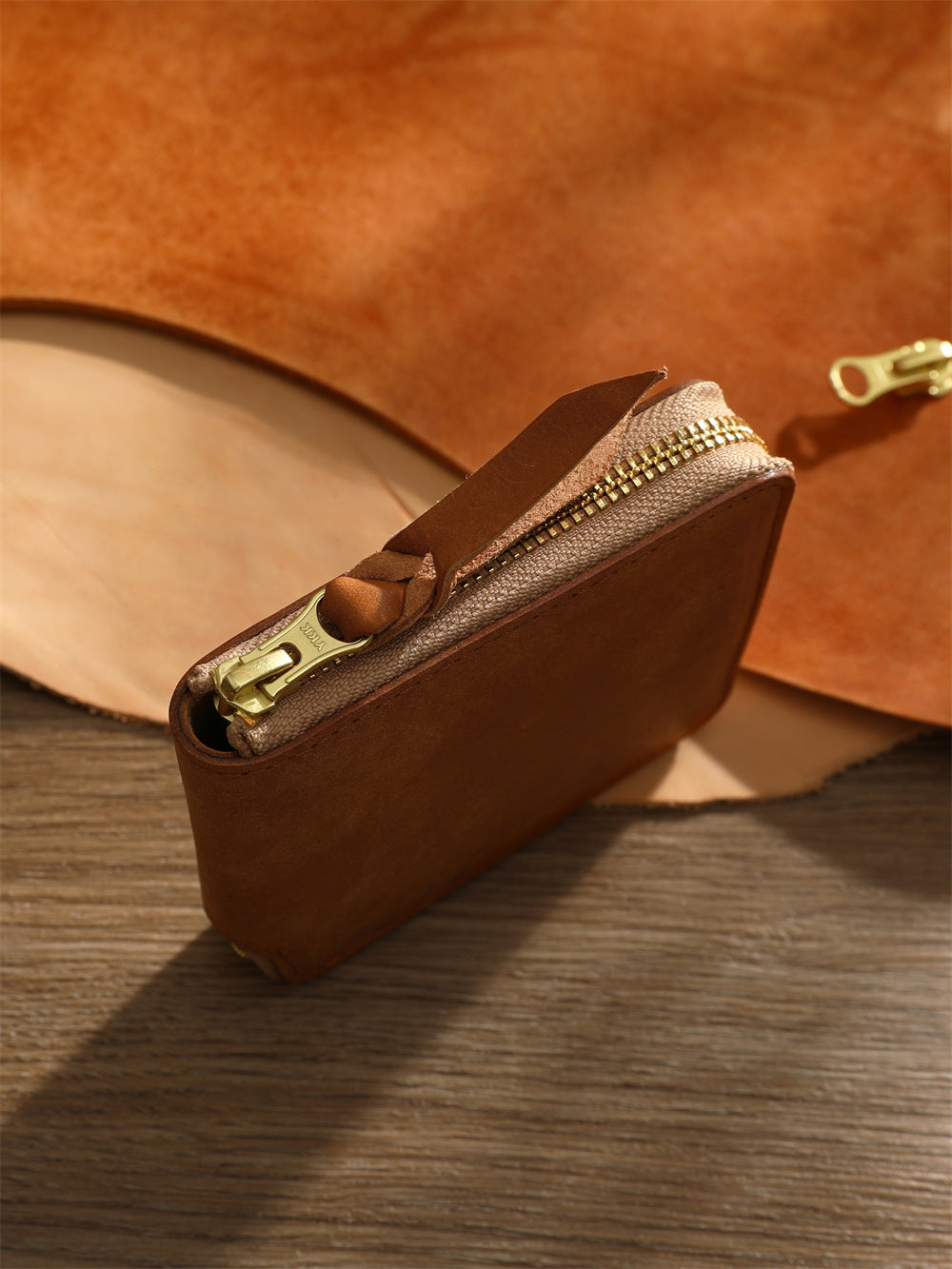 Men's Retro Vegetable Tanned Leather Cowhide Short Genuine Personality Men's Wallet