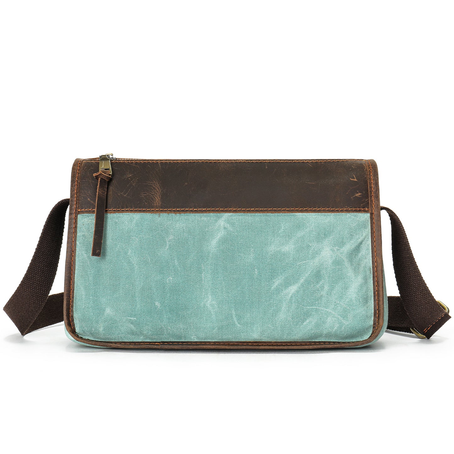 Men's Leather Fashion Crazy Horse First Layer Cowhide Men's Shoulder Bag