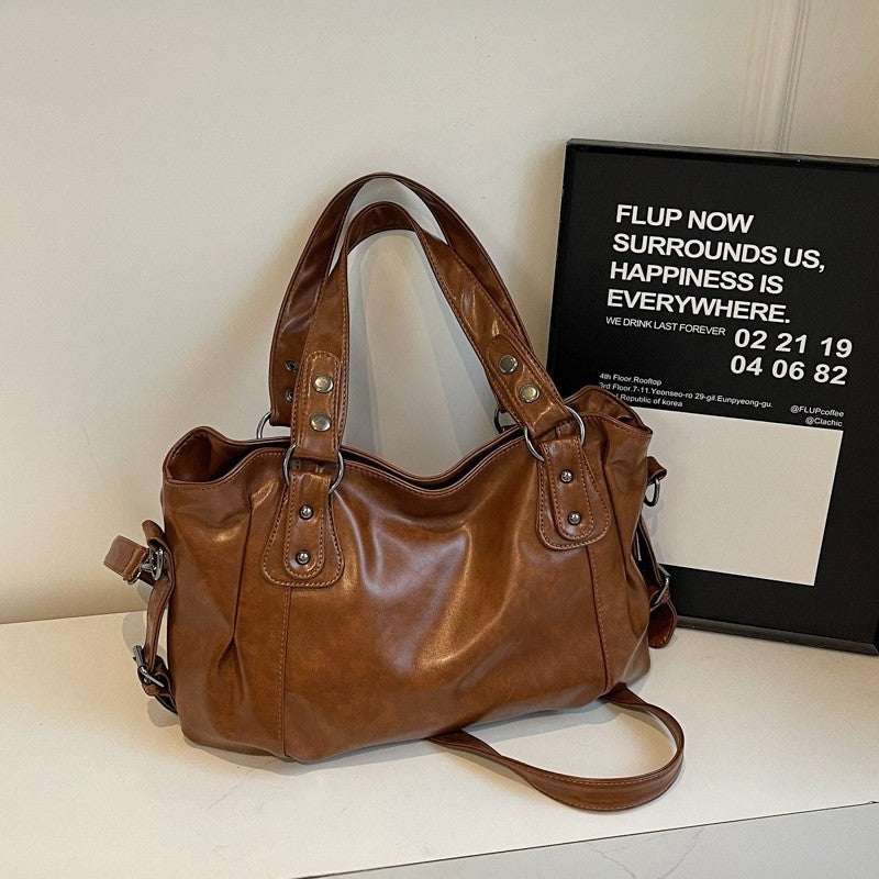 Trendy Classic Women's Large Capacity Retro Handbags