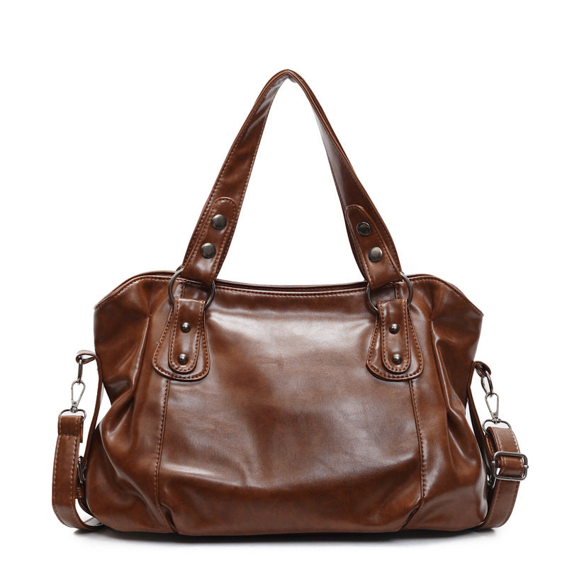 High-quality Retro Waste Soil Style Hand-held Large Capacity High-grade Bags