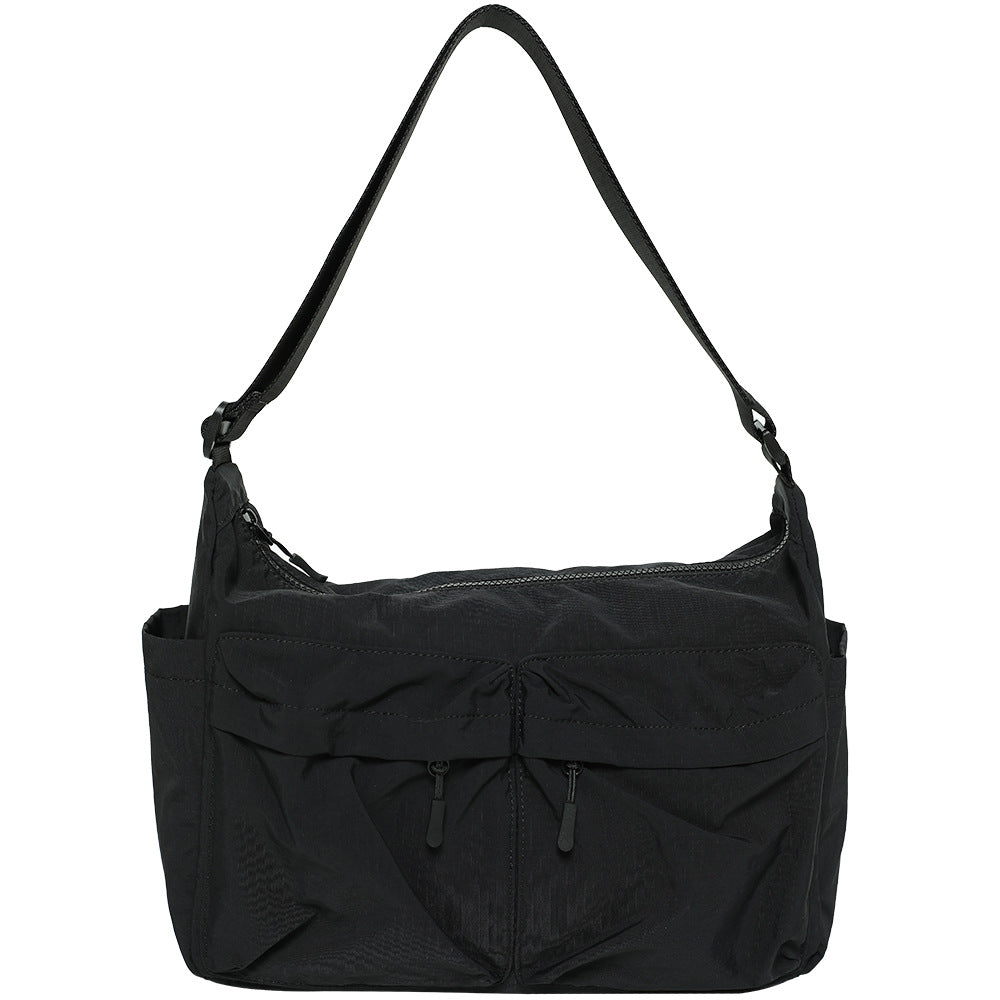 Women's & Men's Nylon Neutral Lightweight Waterproof Large Capacity Women's Shoulder Bag