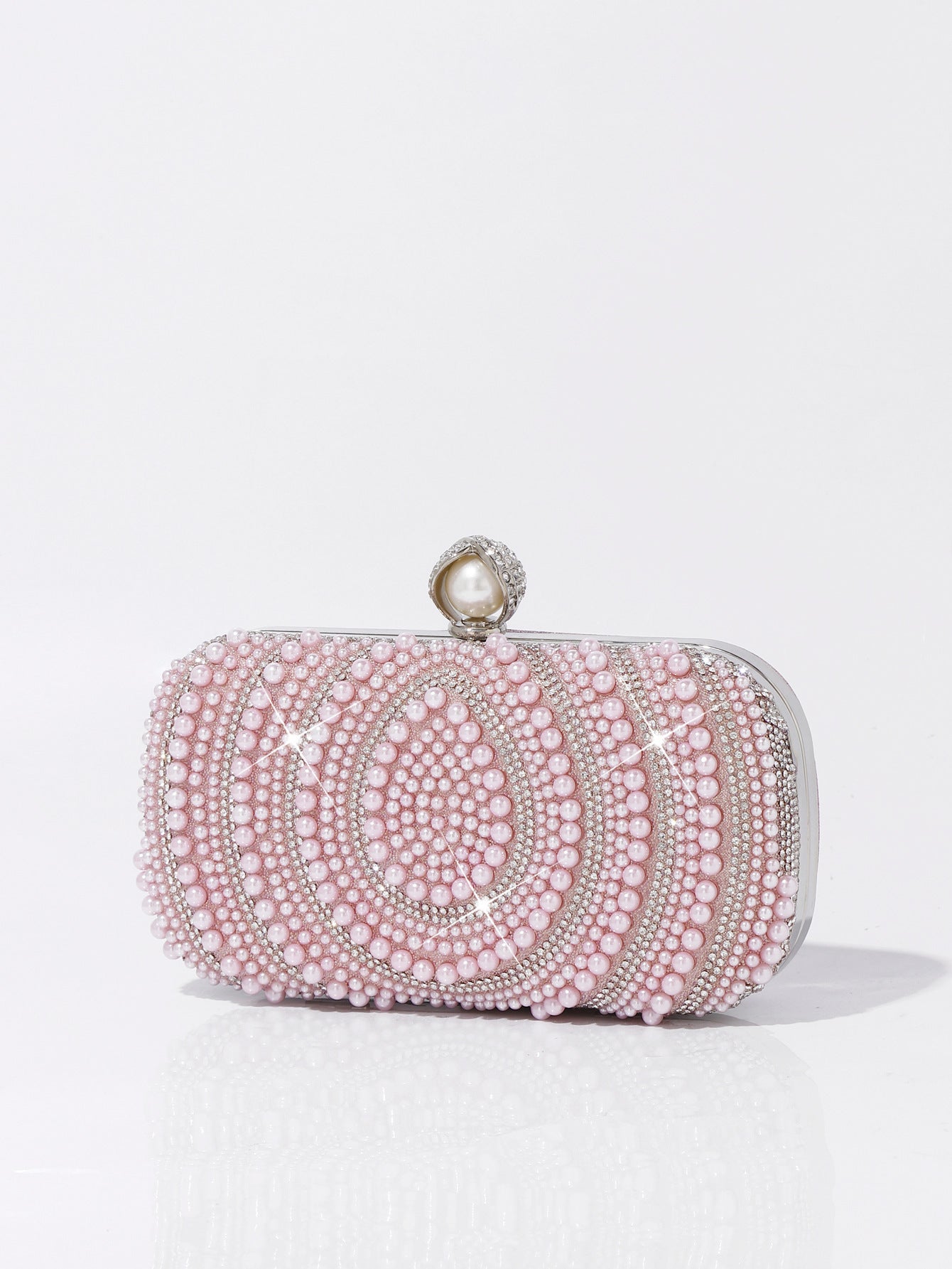 Vintage Water Drop Pearl Clutch Party Dinner Bag