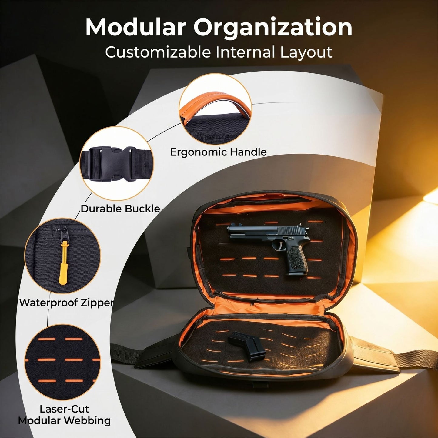 Men's Business Magnetic Suction Convenient Opening Closing Daily Commute Bags