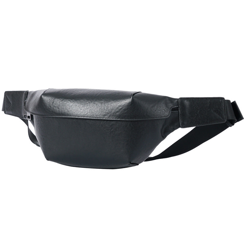 Men's Fashion Simple Two-color Business First Layer Men's Fanny Pack