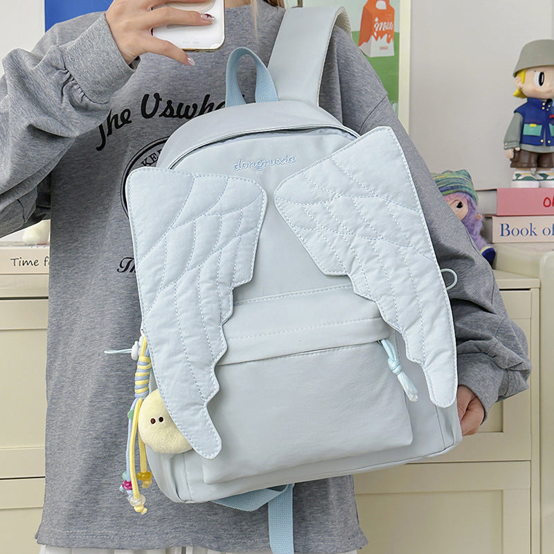 Korean Style Wings Female High Leisure College Student Schoolbag