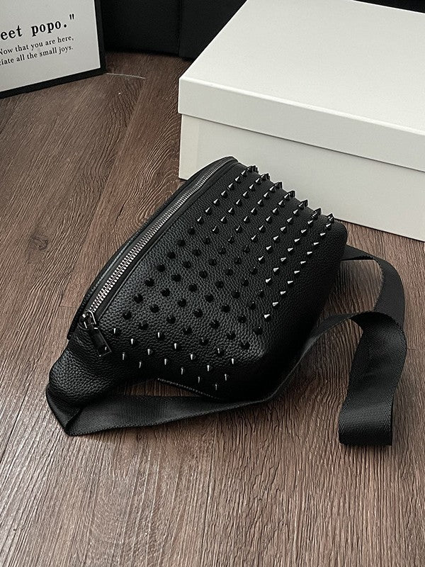 Women's & Men's Punk Fashion For Rivet Men's Fanny Pack