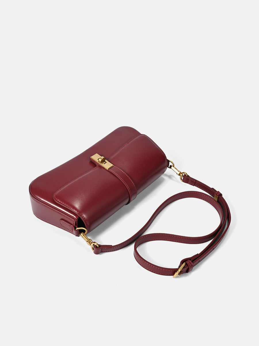 Women's Niche Baguette High-grade Underarm Genuine Leather Women's Messenger Bag