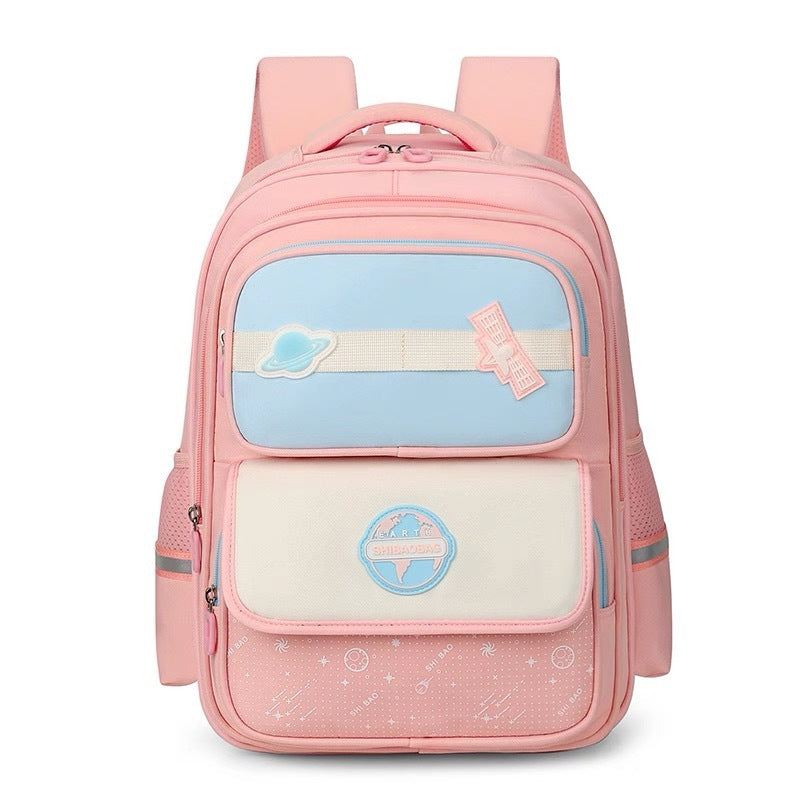 Large Capacity Breathable Waterproof Boys Grade Lightweight Spine Primary School Bag