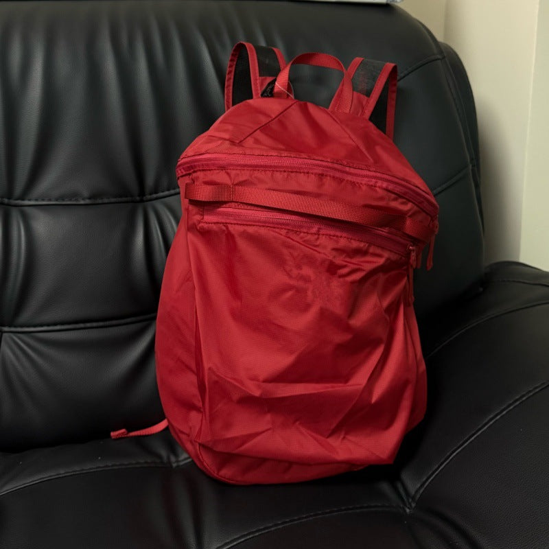 Bird Embroidery Waterproof Folding Hiking Lightweight Leisure Backpack