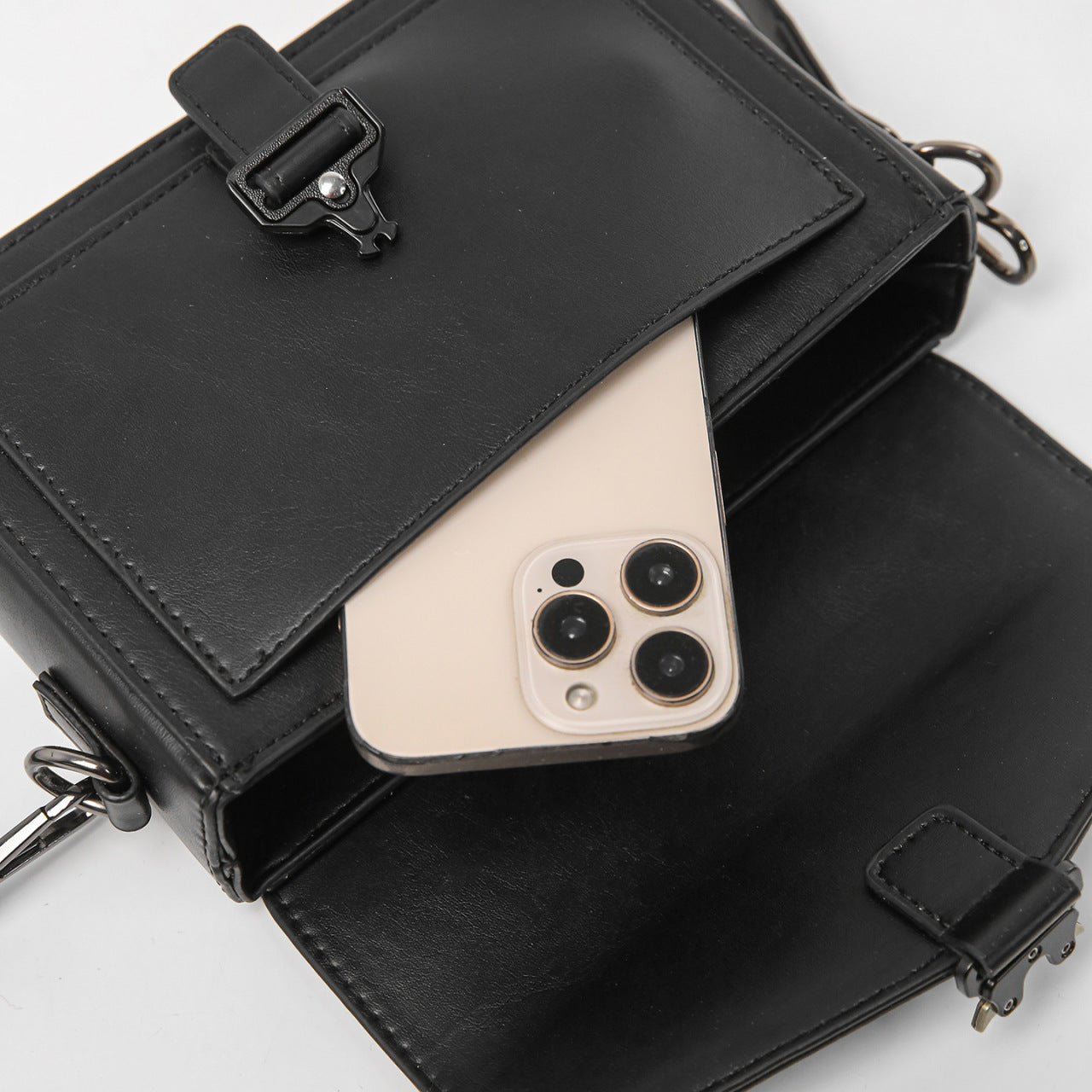 Men's Light Luxury High-grade Mobile Box Men's Shoulder Bag