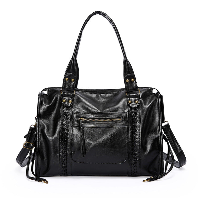 Cool Motorcycle High-grade Retro Commuter Hot Women's Shoulder Bag