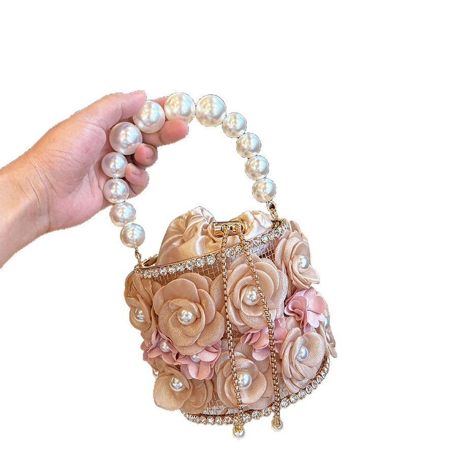 Flower Bird Cage Temperament Wild Chain Women's Handbag