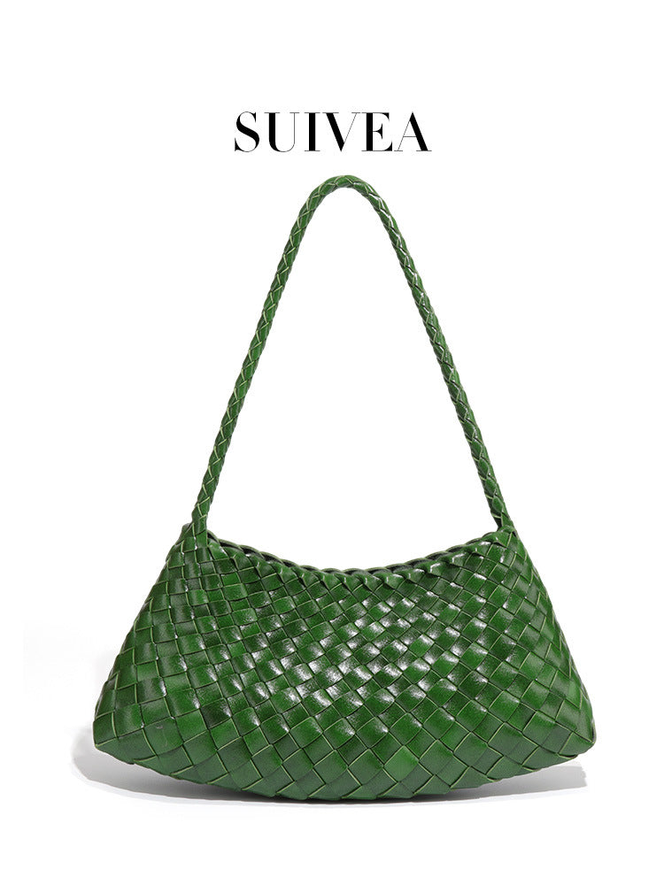 Women's Portable Vegetable Basket Mother Vintage Weave Fashion Women's Handbag