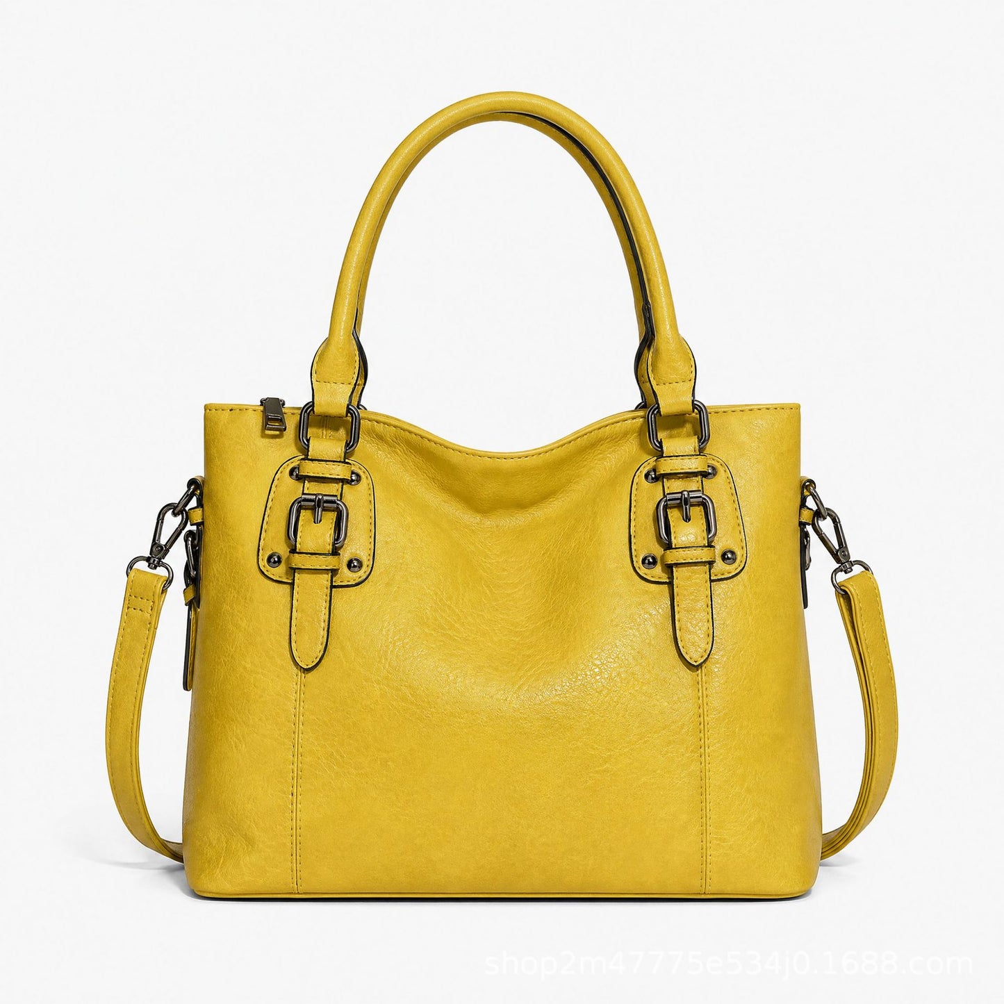 Women's Fashion Retro Simple Large Capacity Textured Bags