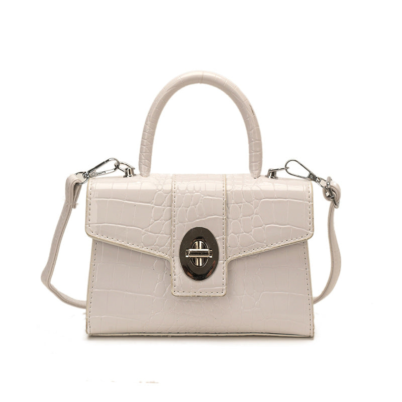Women's Niche Advanced Texture Portable Crocodile Pattern Small Square Bag
