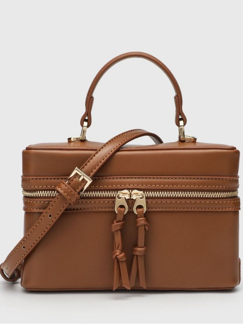 Women's Z Home Contrast Color Portable Retro Small Square Bags