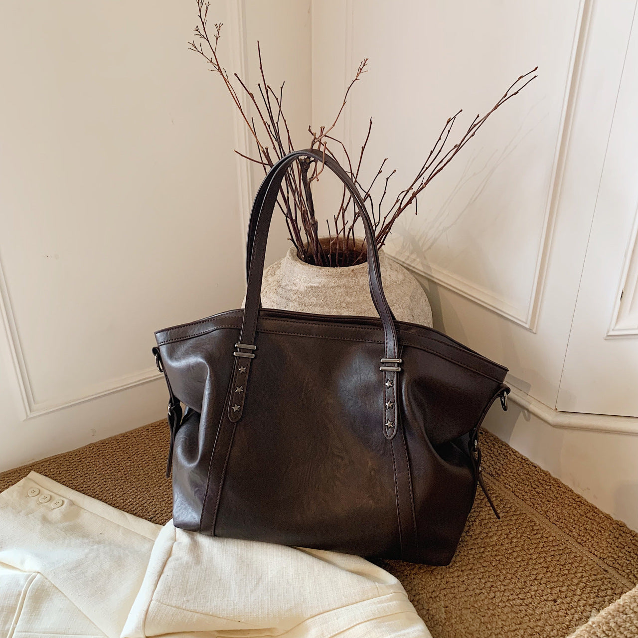 Women's Large Capacity Totes Fashion Portable Commuter Bags