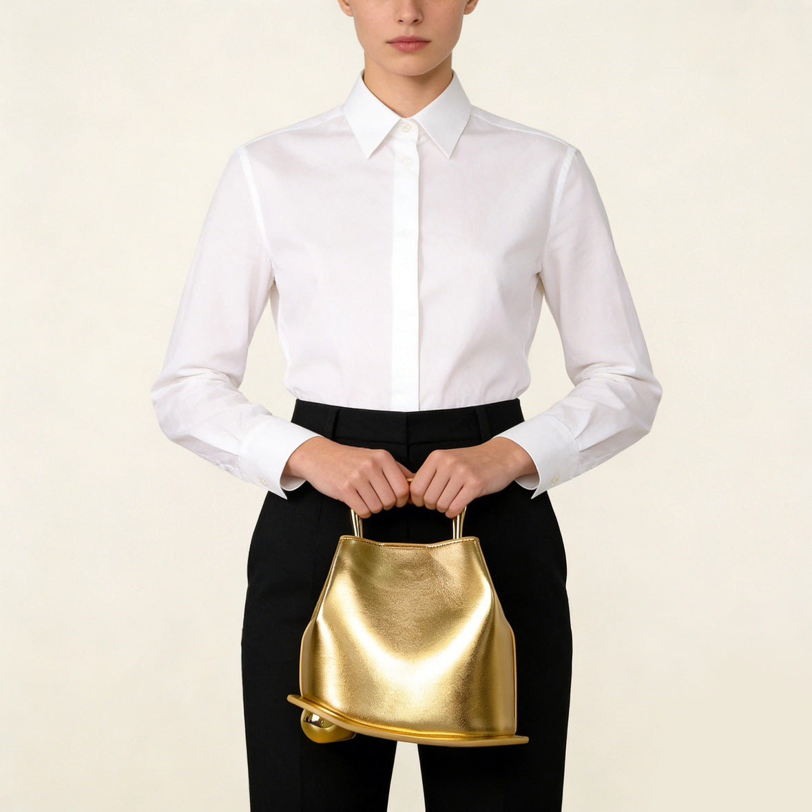 Women's Fashion Metal Portable Irregular Texture Women's Handbag