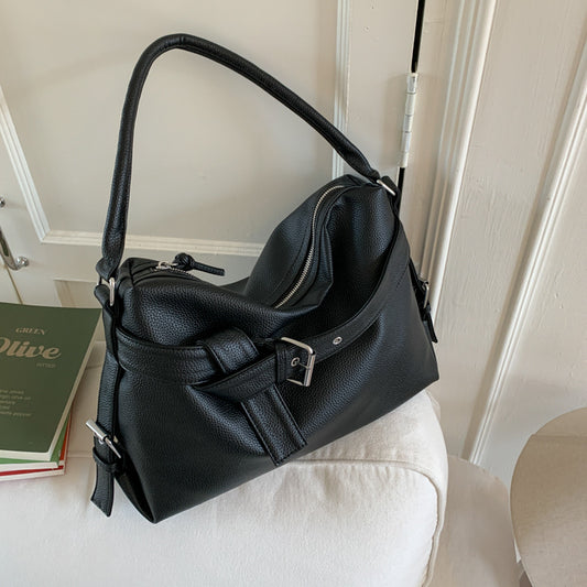 Retro Large Capacity Soft Leather Design Tote Bag