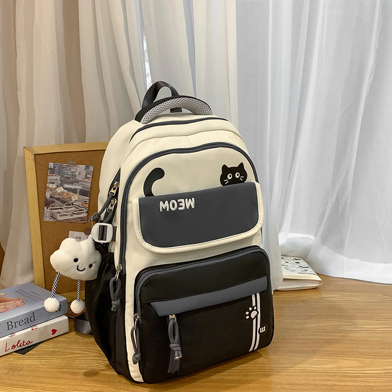 Cute Female Junior High Fashion Korean Style Large Capacity Computer Leisure Backpack