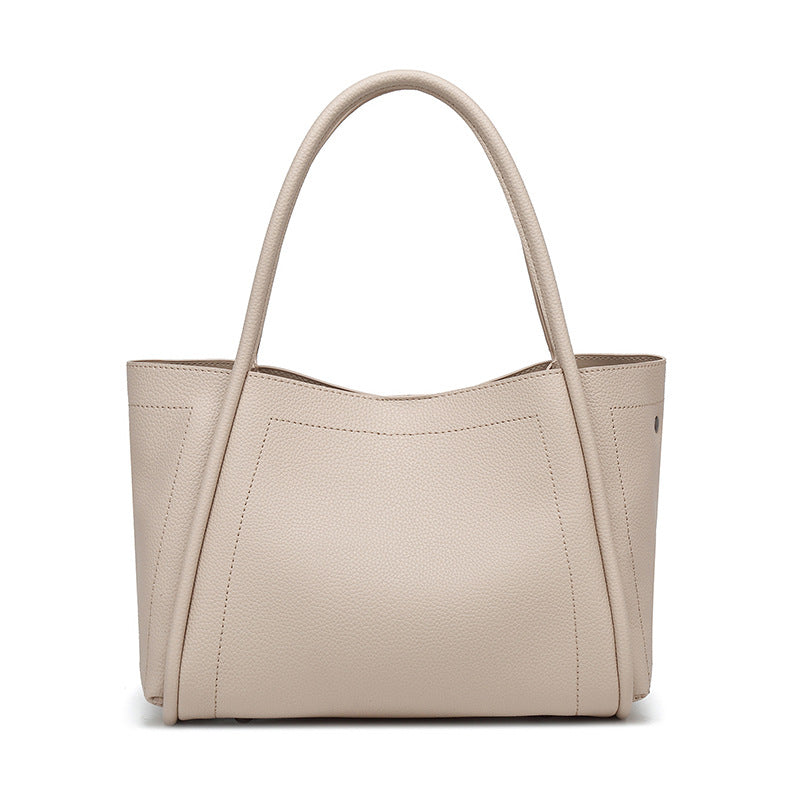 Women's Niche Soft Leather Vegetable Basket High Sense Large Women's Handbag