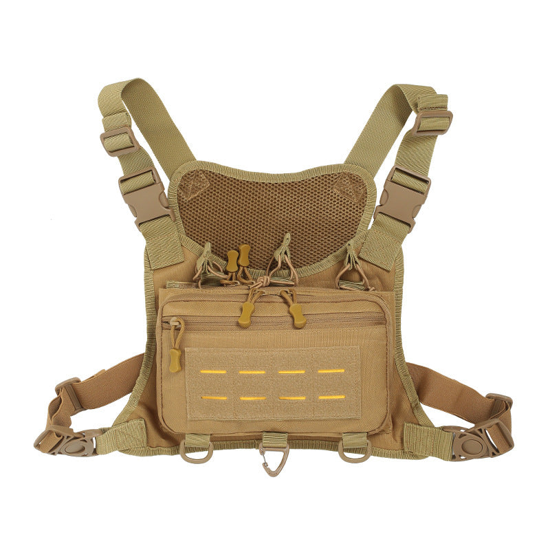 Unique Men's Fashion Vest Hanging Running Outdoor Camouflage, Military Fan Bag