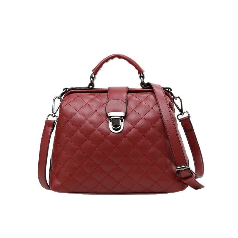Women's Doctor Retro Fashion Portable Leather Women's Shoulder Bag