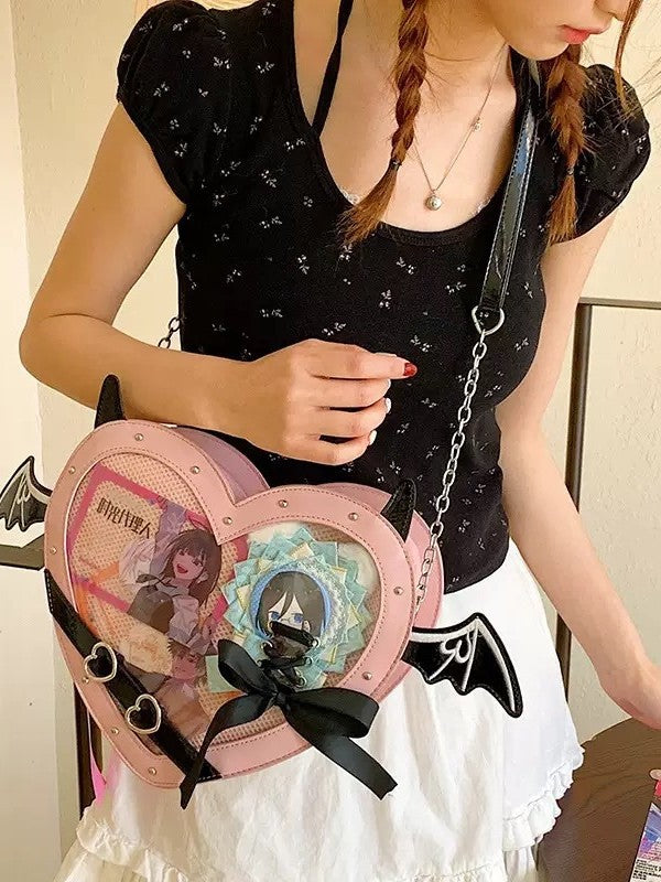 Style Snack Volume Heart-shaped Cartoon Two-dimensional Backpacks