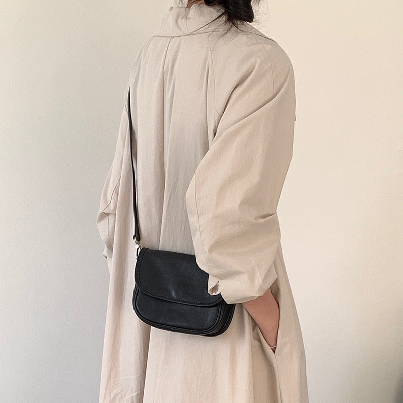 First Layer Vegetable Tanning Leather Saddle Style Retro Female Bags