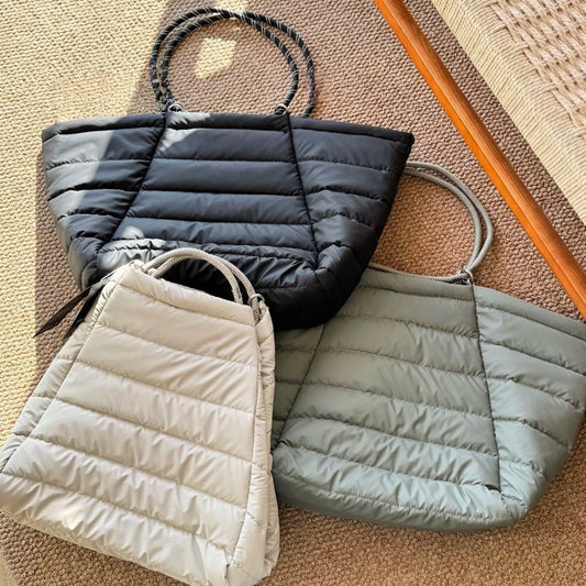 Large Portable Capacity Waterproof Lightweight Storage Commuter Minimalist Women's Shoulder Bag