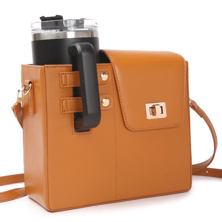 Portable Beverage Bottle Kettle Large Thermal Insulated Women's Messenger Bag