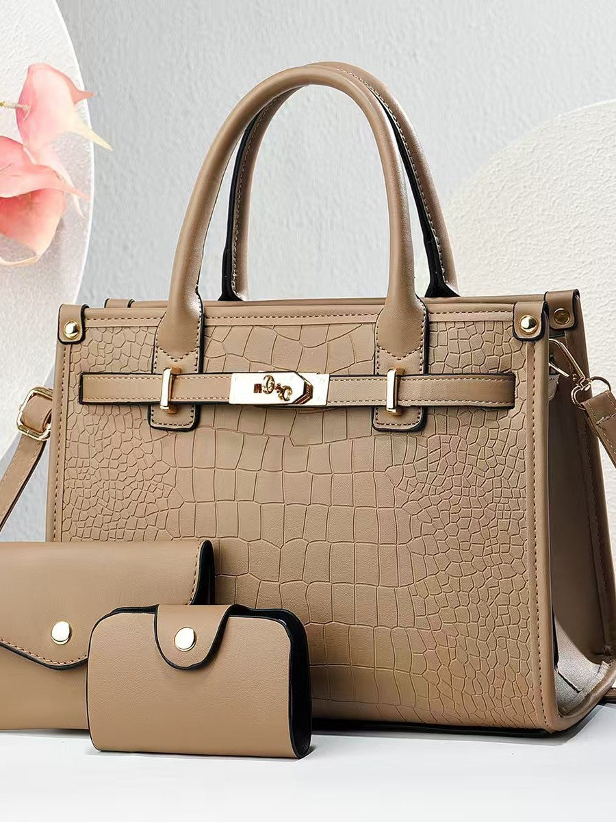 Texture Mother Affordable Luxury Fashion Large Women's Handbag