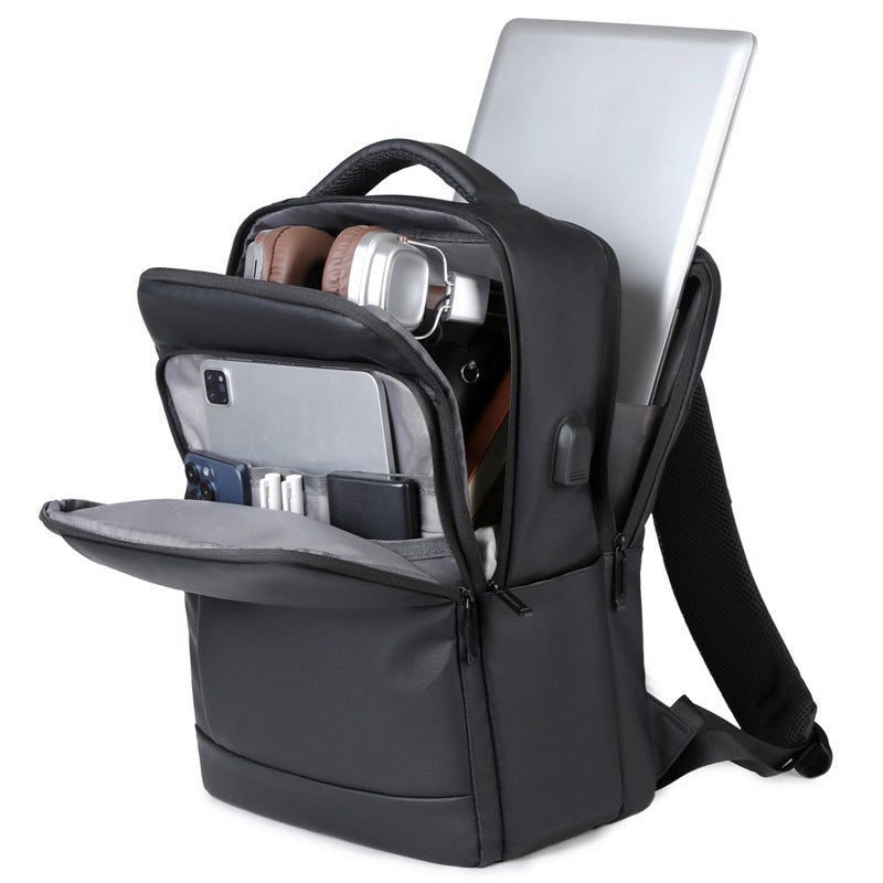 Slouchy Men's Printed Commute Large Capacity Business Backpack