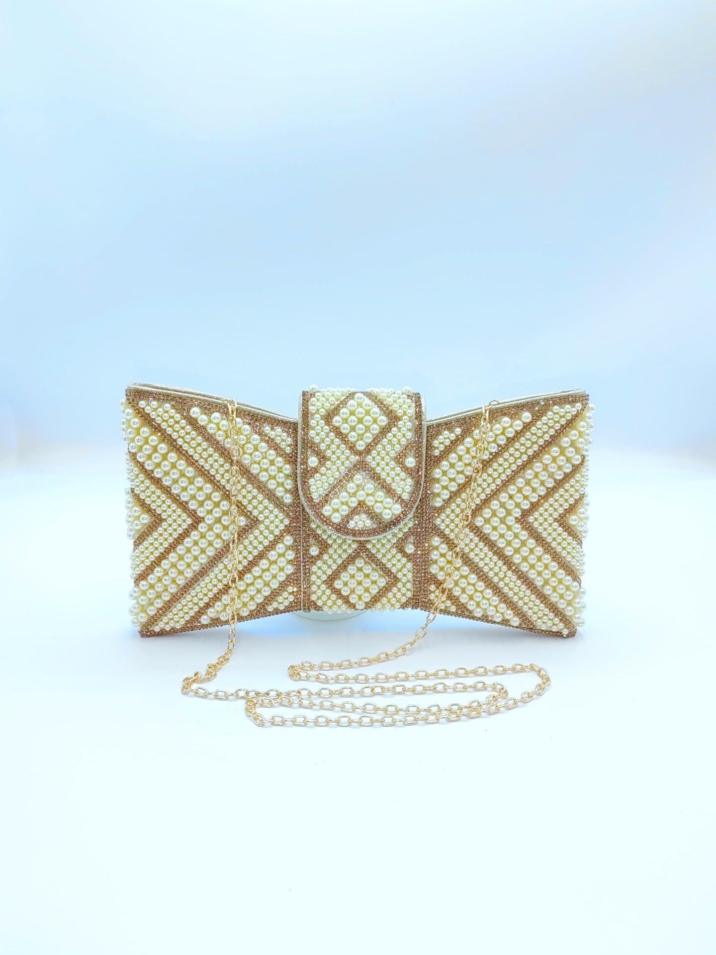 Durable Cool Beaded High-grade Clutch Butterfly Dinner Bag