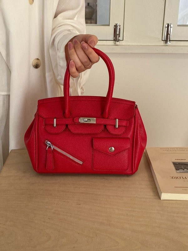 Kelly Retro Easy Matching Fashion Color Contrast Large Capacity Women's Messenger Bag