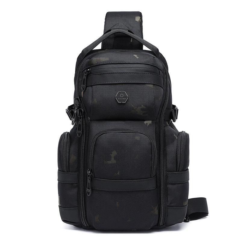 Men's Oxford Cloth Waterproof Large Capacity High Men's Chest Bag