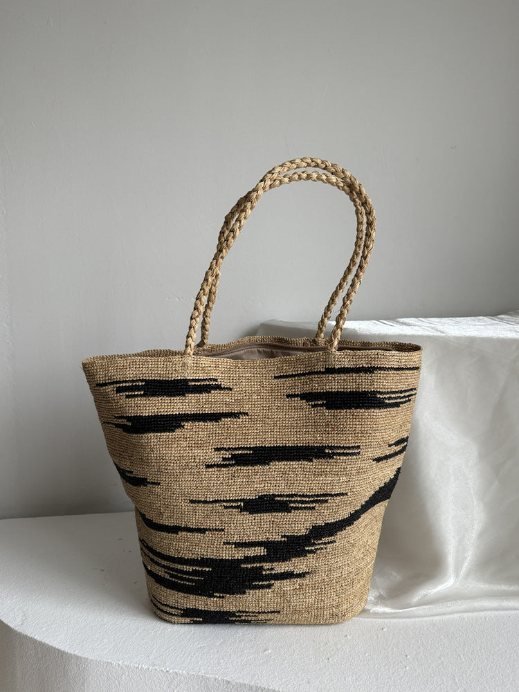 Raffia Hand-woven Hat Female Summer Seaside Vacation Bags