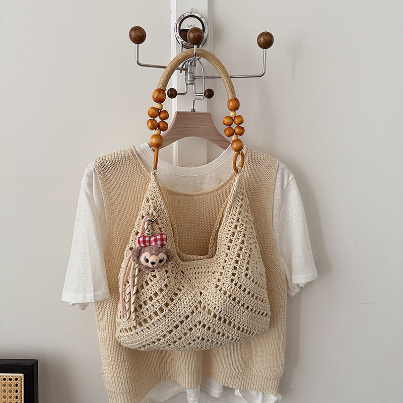 Large Capacity Woven Summer Fashion Straw Leisure Women's Shoulder Bag