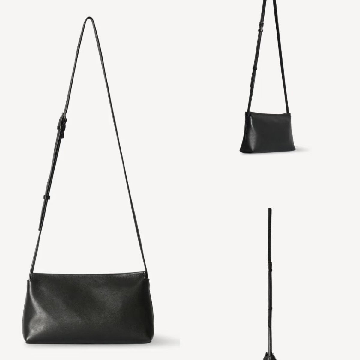 Italy Calf Skin Minimalist Niche Soft Leather Fashion Women's Messenger Bag