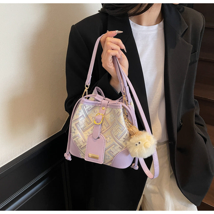 Women's Jin Pattern Ancient Style With National Women's Shoulder Bag