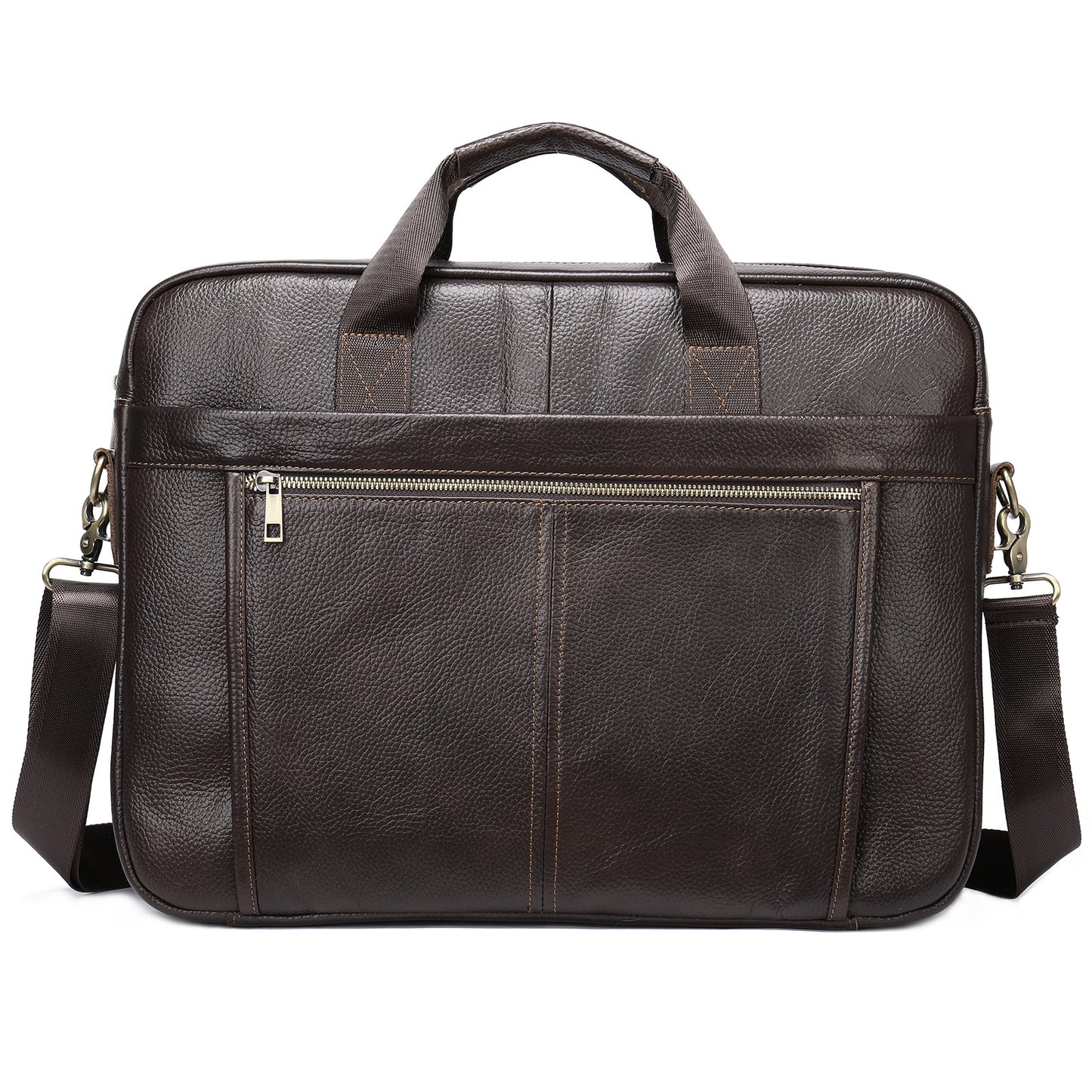 Men's Fashion Genuine Leather Business Computer File Bags