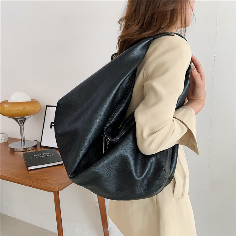 Women's Large Capacity High-grade Light Luxury Design Sense Women's Messenger Bag