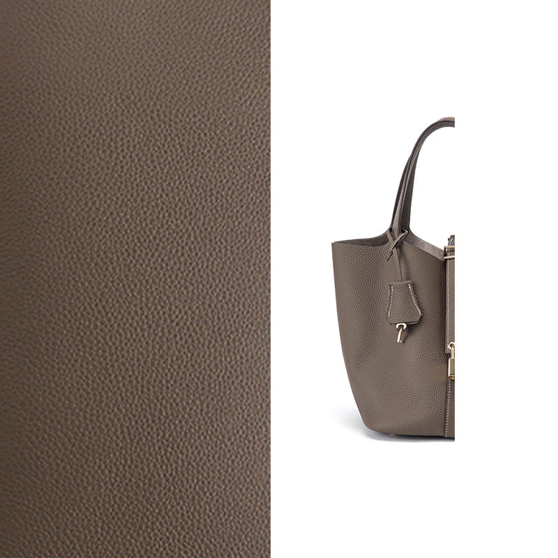 Vegetable Basket In First Layer Cowhide Bags