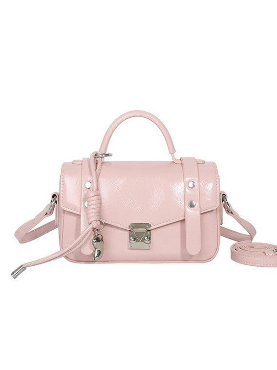 Women's Textured Portable Pouch Fashion Western Style Small Square Bag