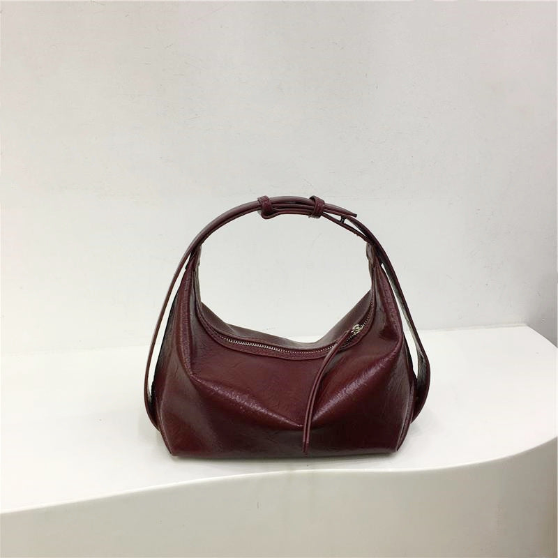 Cabinet Niche Minimalist Soft Texture Dumplings Underarm Women's Handbag