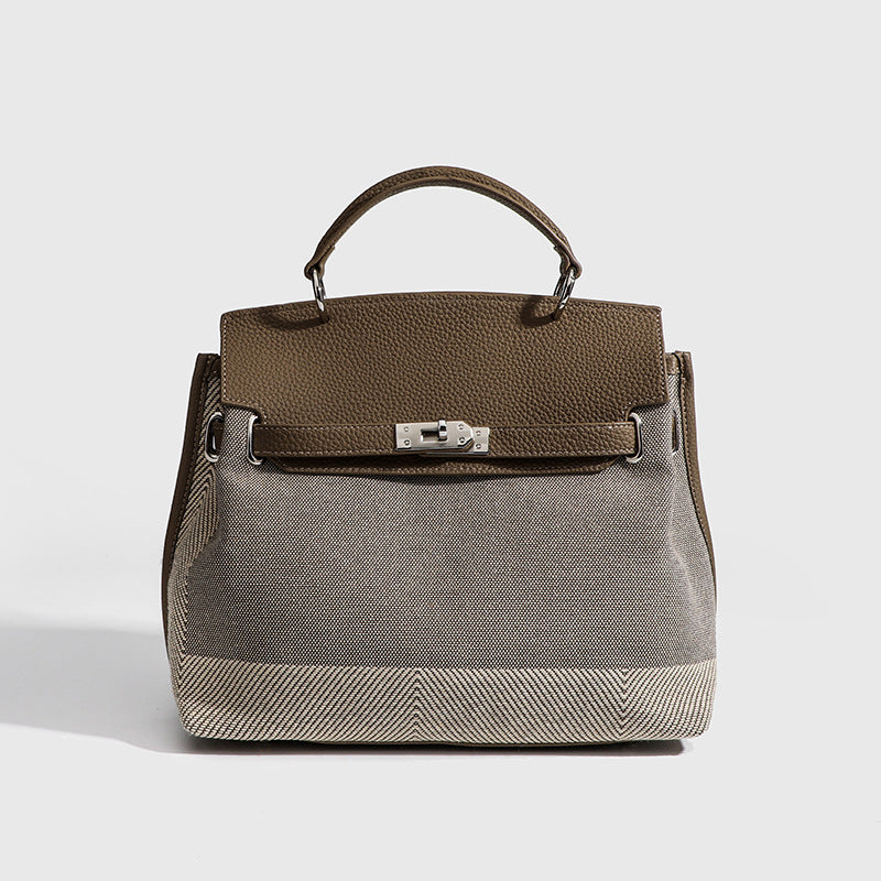 Women's Kelly Soft Leather Large Capacity Canvas Women's Messenger Bag