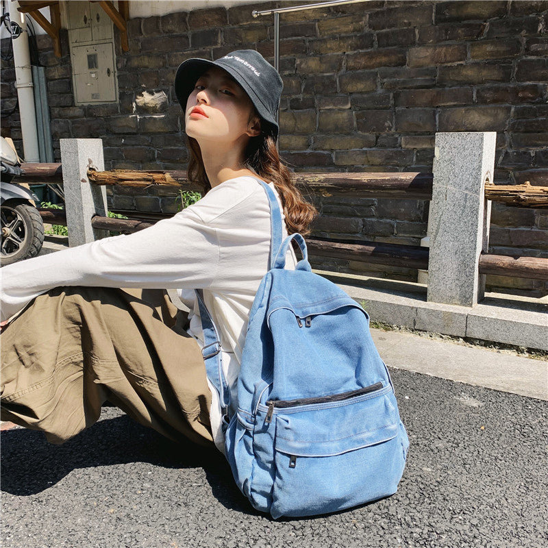 Denim Canon Ef Usm Will Not Leisure Backpack